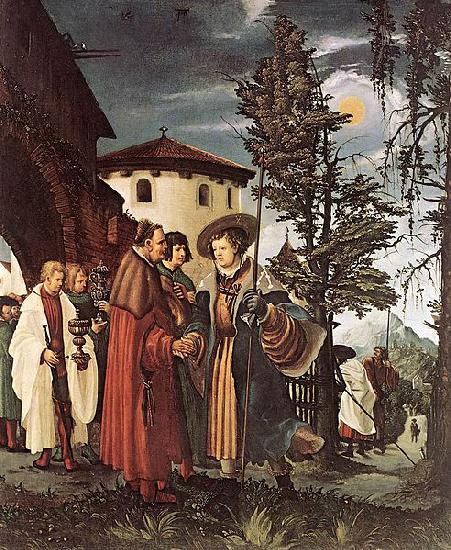 Albrecht Altdorfer St Florian Taking Leave of the Monastery